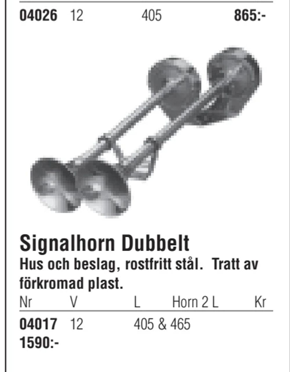 Erbjudanden på Signalhorn Dubbelt från Erlandsons Brygga för 1 590 kr