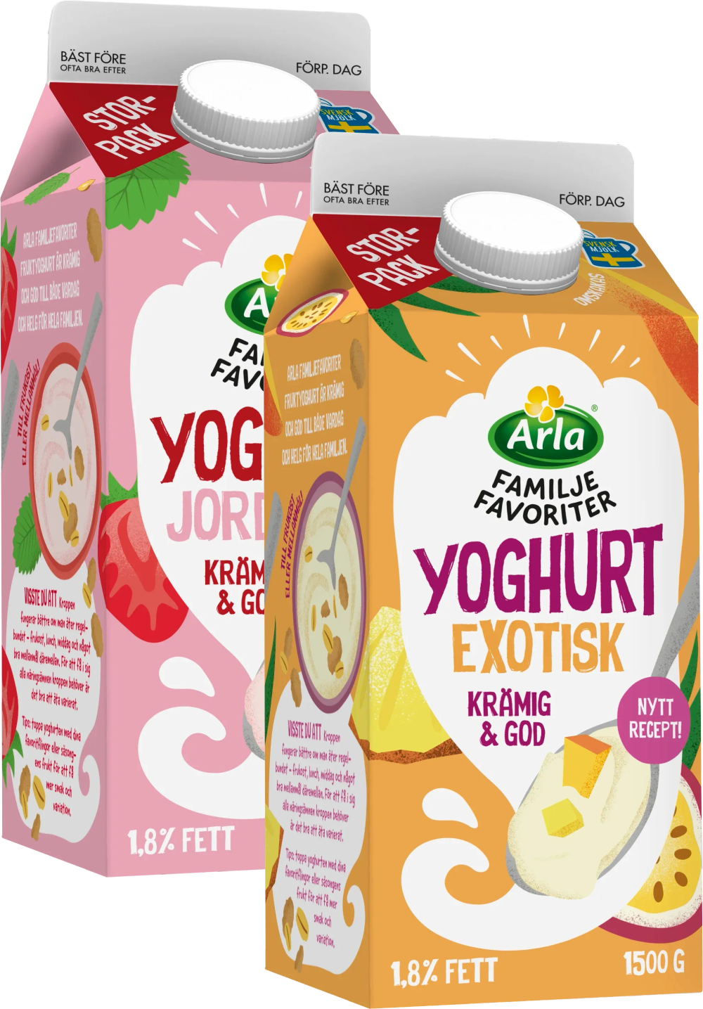 Erbjudanden på Yoghurt Familjefavoriter (Arla. Sverige) från ICA Kvantum för 25 kr