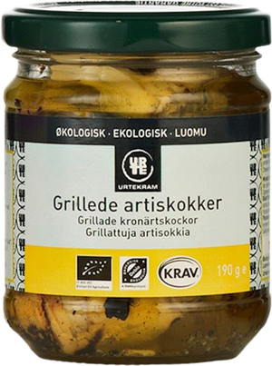 Artiskokker grillede i olie Øko (Urtekram)