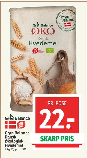 Grøn Balance Dansk Økologisk Hvedemel
