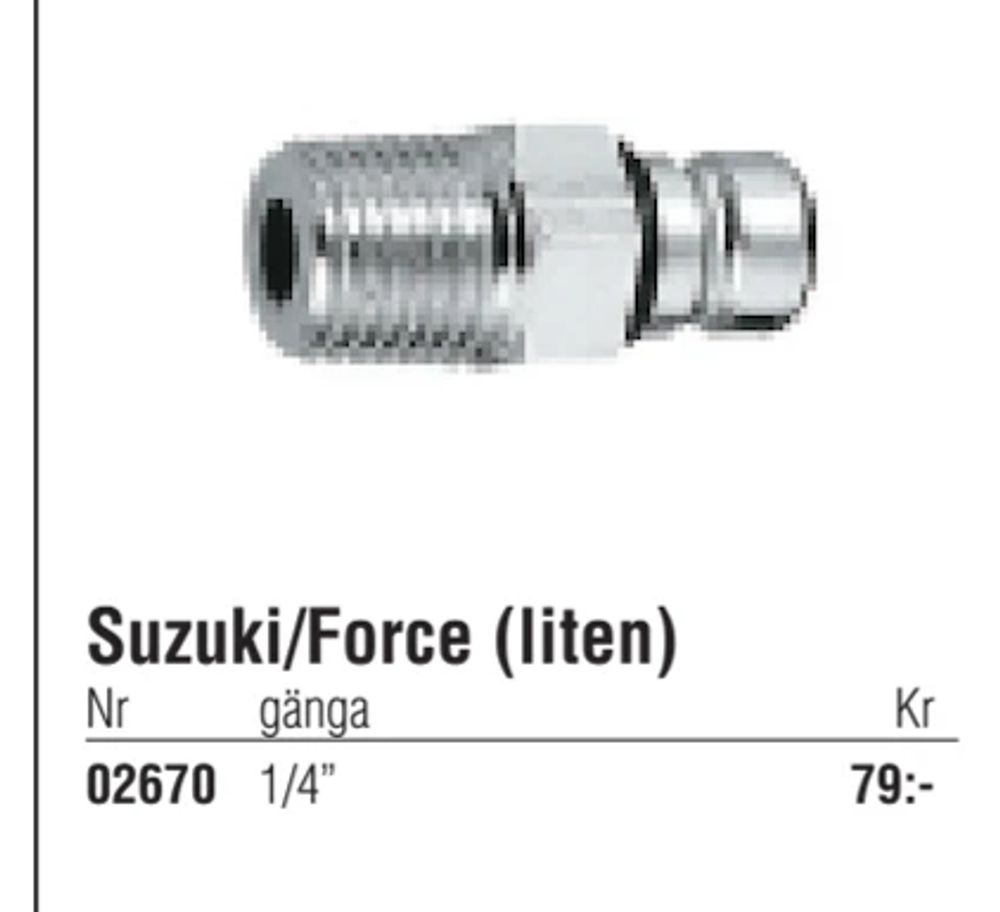 Erbjudanden på Suzuki/Force (liten) från Erlandsons Brygga för 79 kr