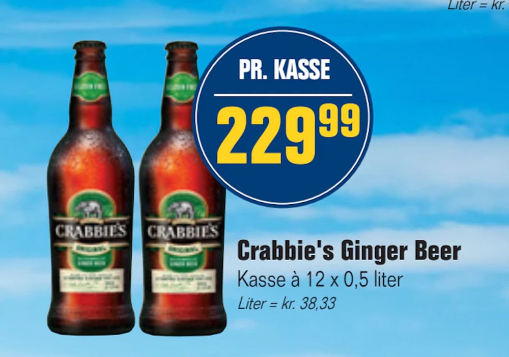 Tilbud på Crabbie's Ginger Beer fra Otto Duborg til 229,99 kr.