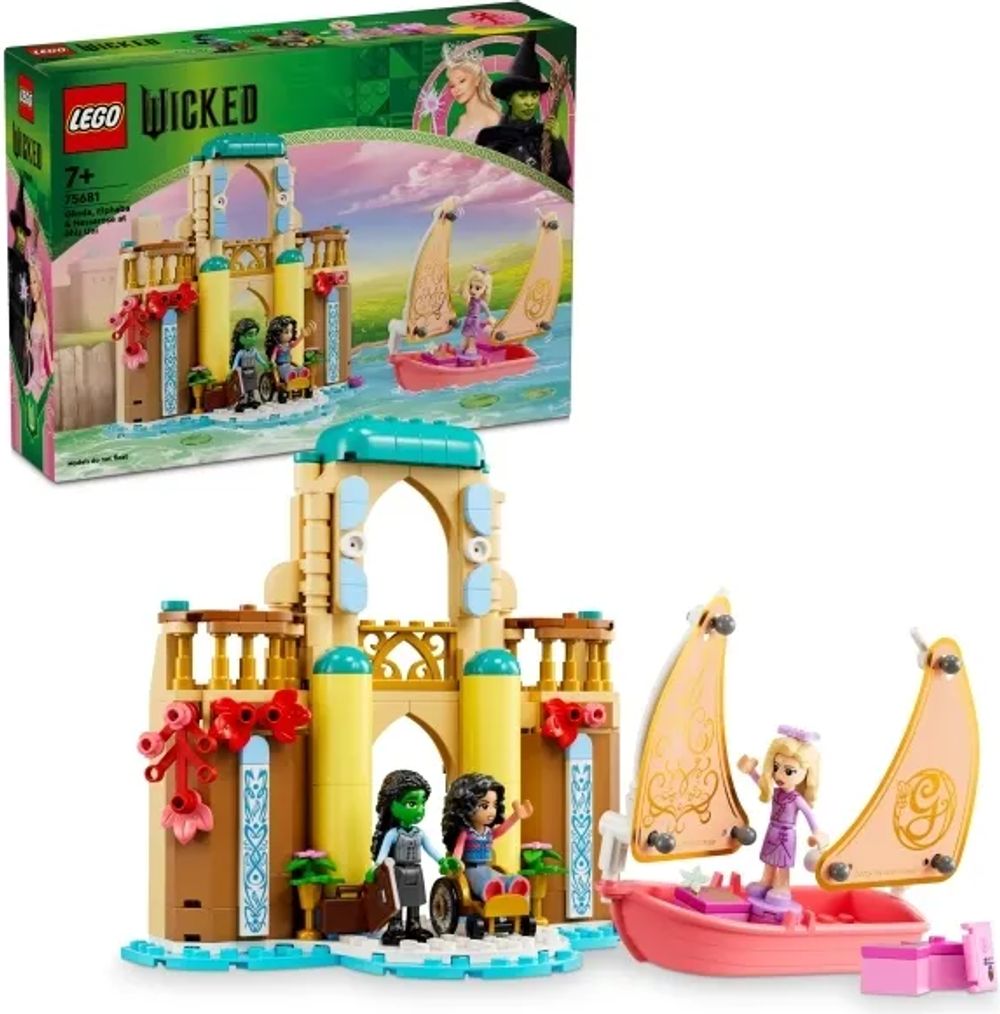 Tilbud på LEGO Wicked 75681 Glinda, Elphaba og Nessarose på Shiz-universitetet fra ComputerSalg til 221 kr.