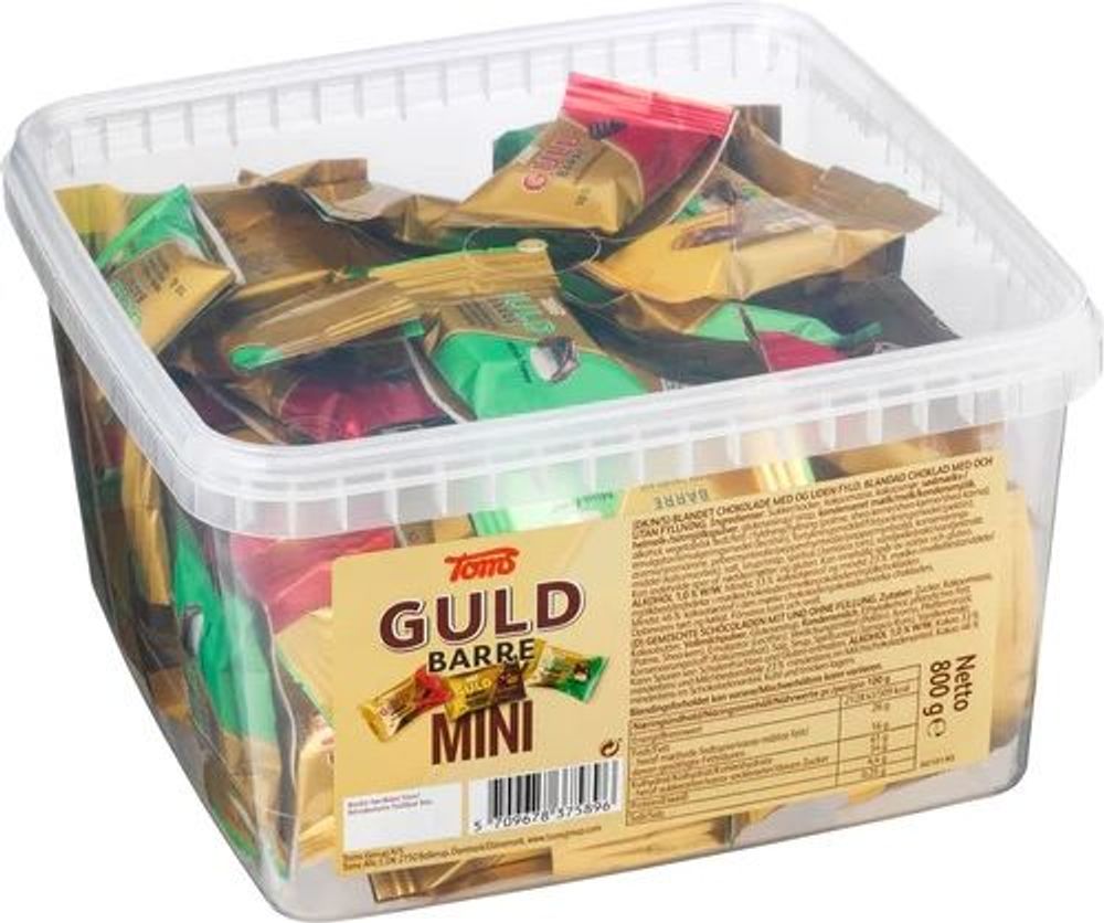 Tilbud på Toms Mini Guld Barre 800g fra ComputerSalg til 248 kr.