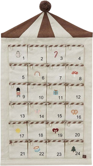 Cirkus Julekalender 50x85 cm, Beige (OYOY)