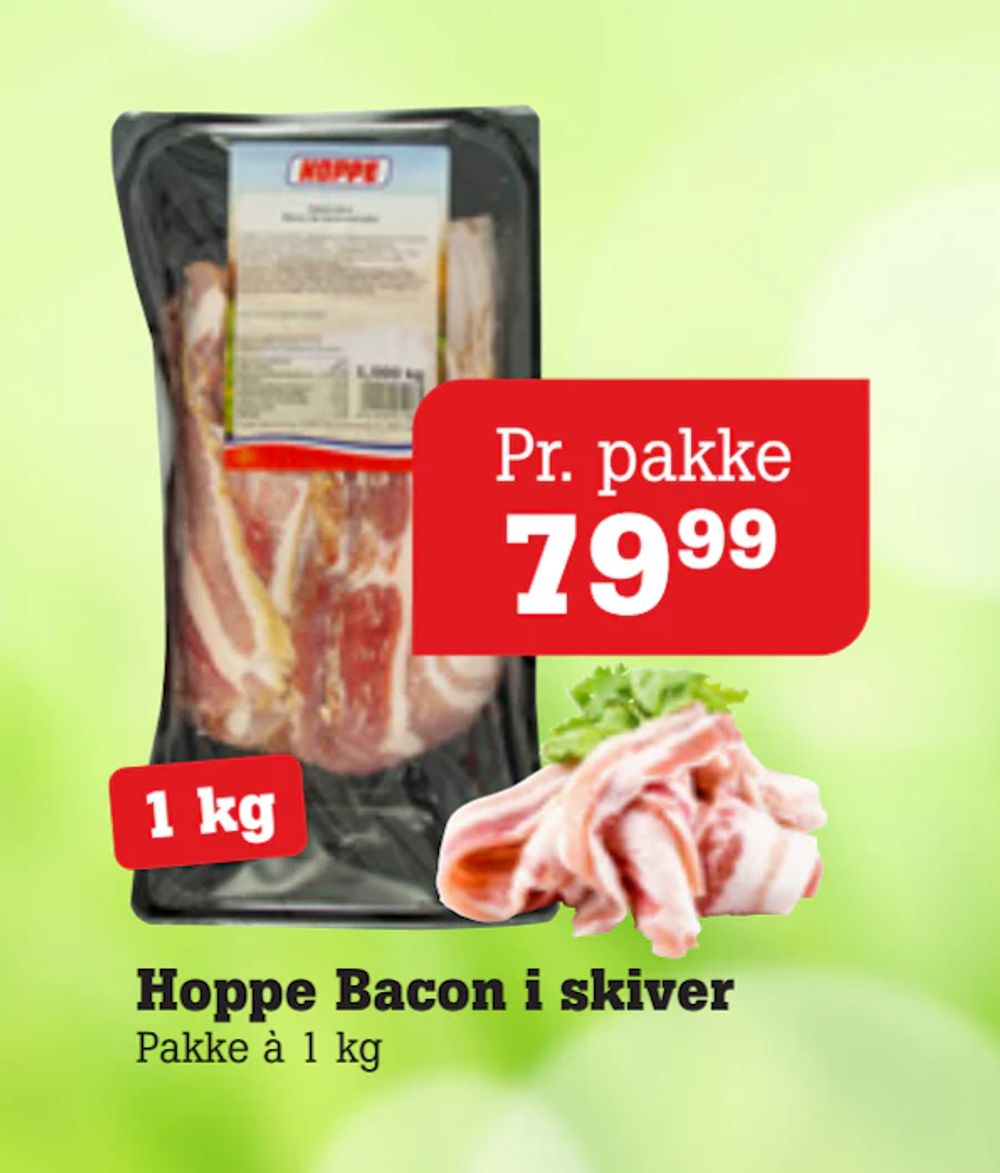 Tilbud på Hoppe Bacon i skiver fra Poetzsch Padborg til 79,99 kr.