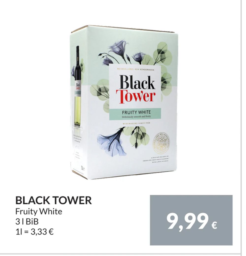 Erbjudanden på BLACK TOWER från Nielsen Scan-Shop för 9,99 €