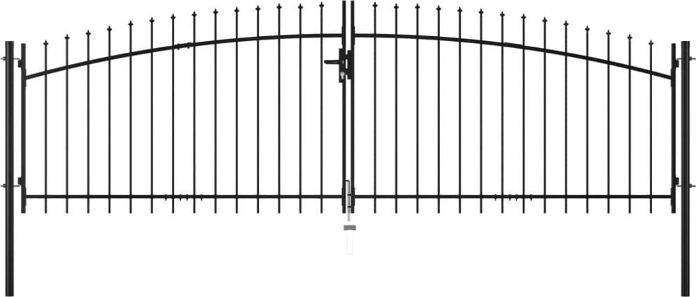 Erbjudanden på vidaXL Dubbelgrind med spjut-toppar 400x200 cm från vidaXL.se för 2 771 kr