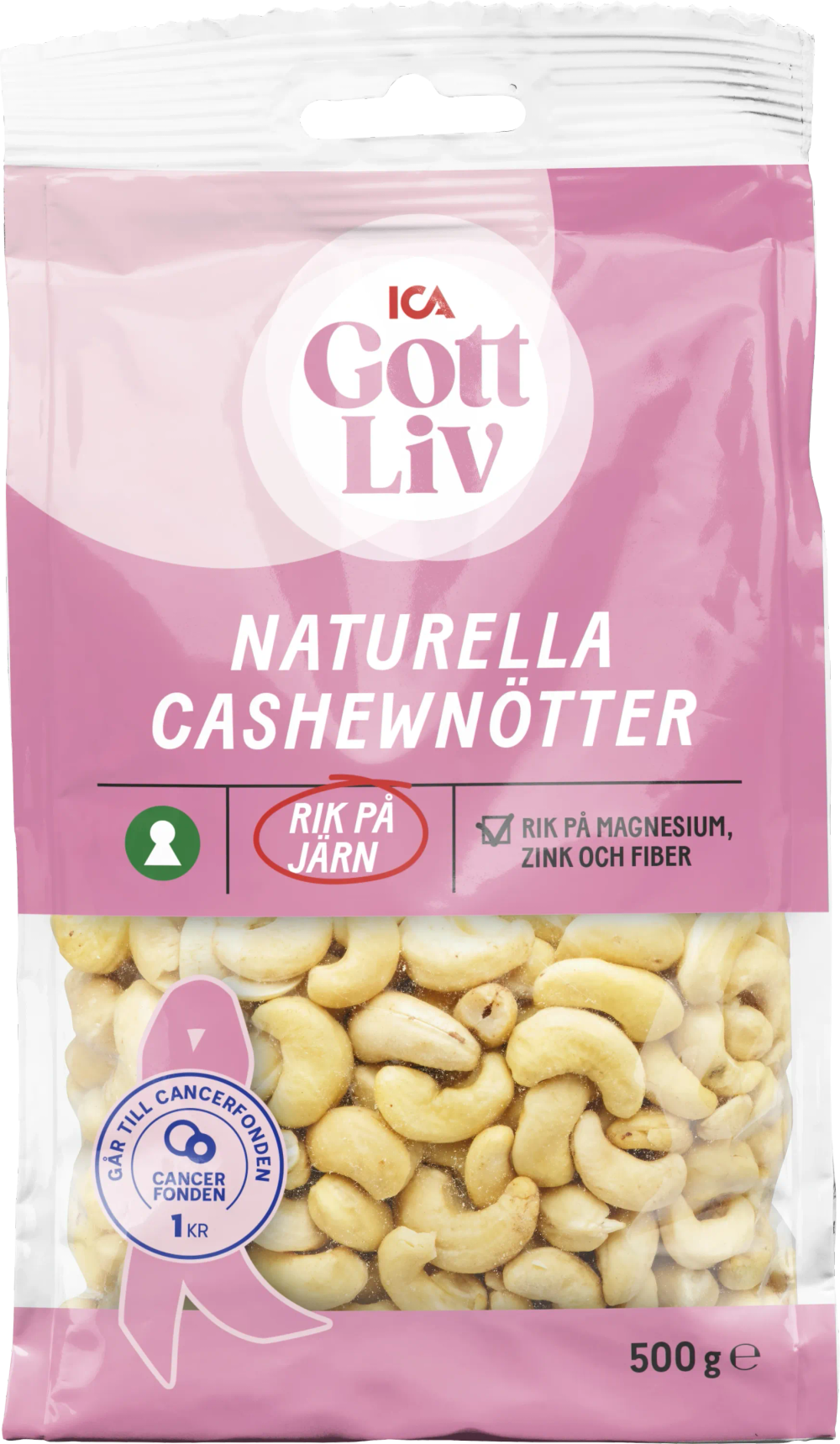 Erbjudanden på Cashewnötter (ICA Gott Liv) från ICA Kvantum för 65 kr