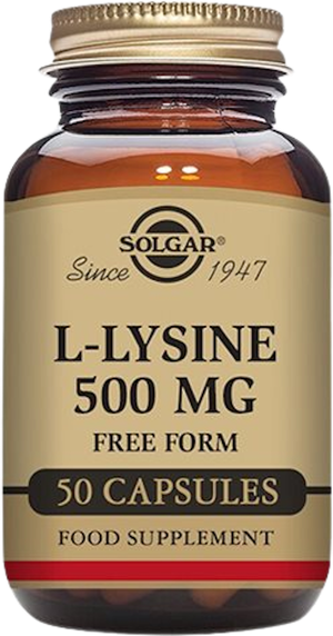 L-Lysin aminosyre 500 mg (Solgar)