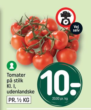 Tomater på stilk Kl. I, udenlandske