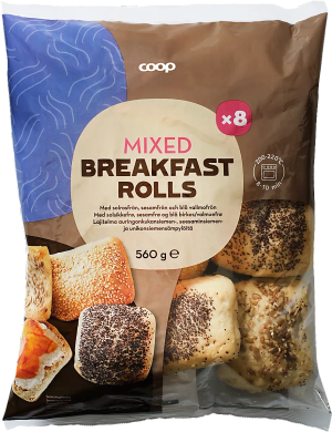 Frukostbröd 8-pack (Coop)