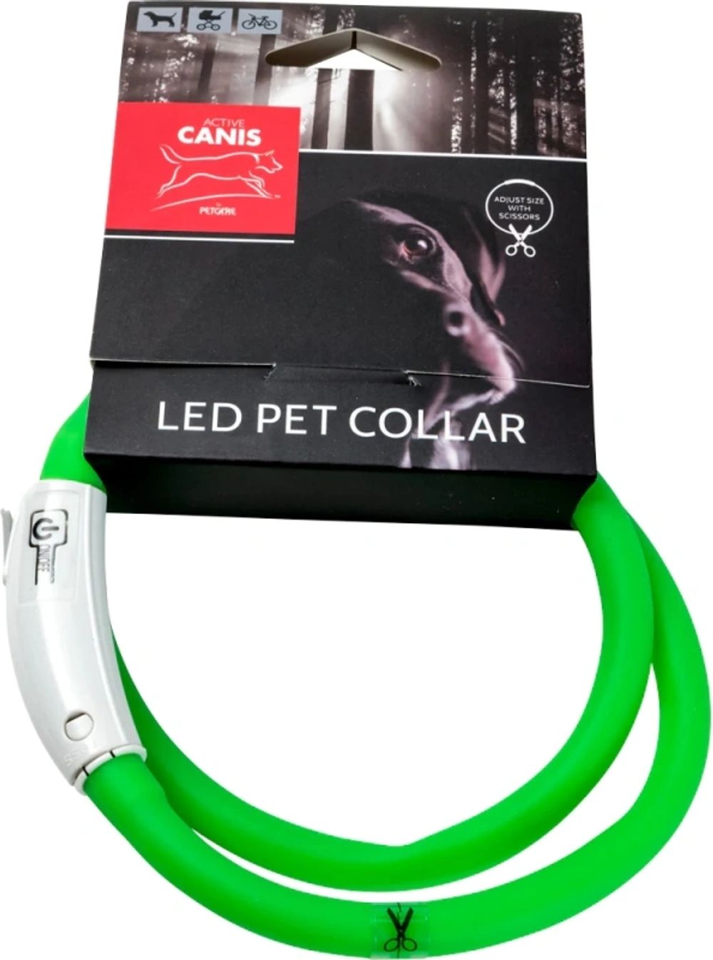 Tilbud på Active Canis USB LED Collar Green fra ComputerSalg til 69 kr.