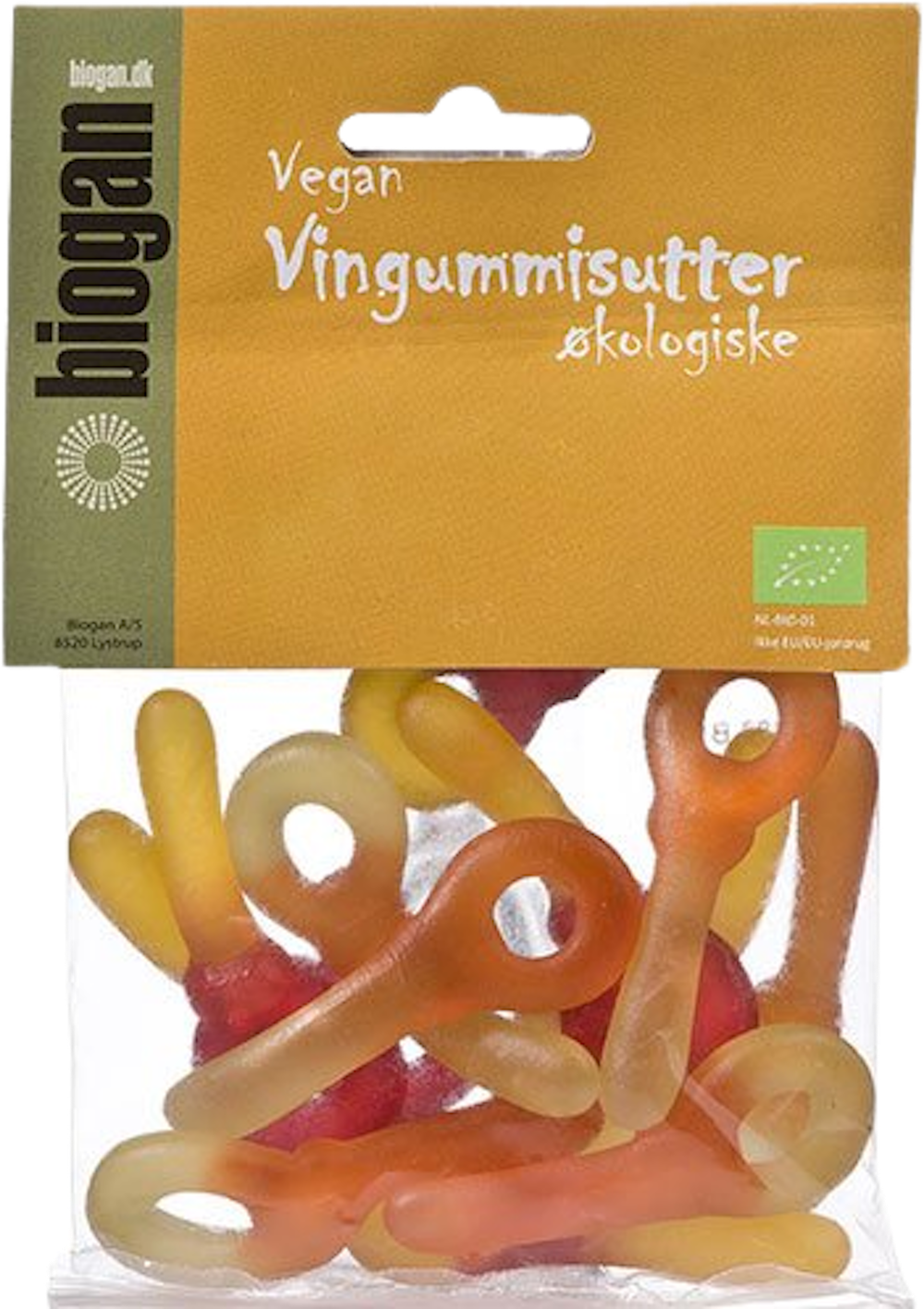 Tilbud på Vingummisutter gelantinefri Øko (Biogan) fra Helsam til 19,95 kr.