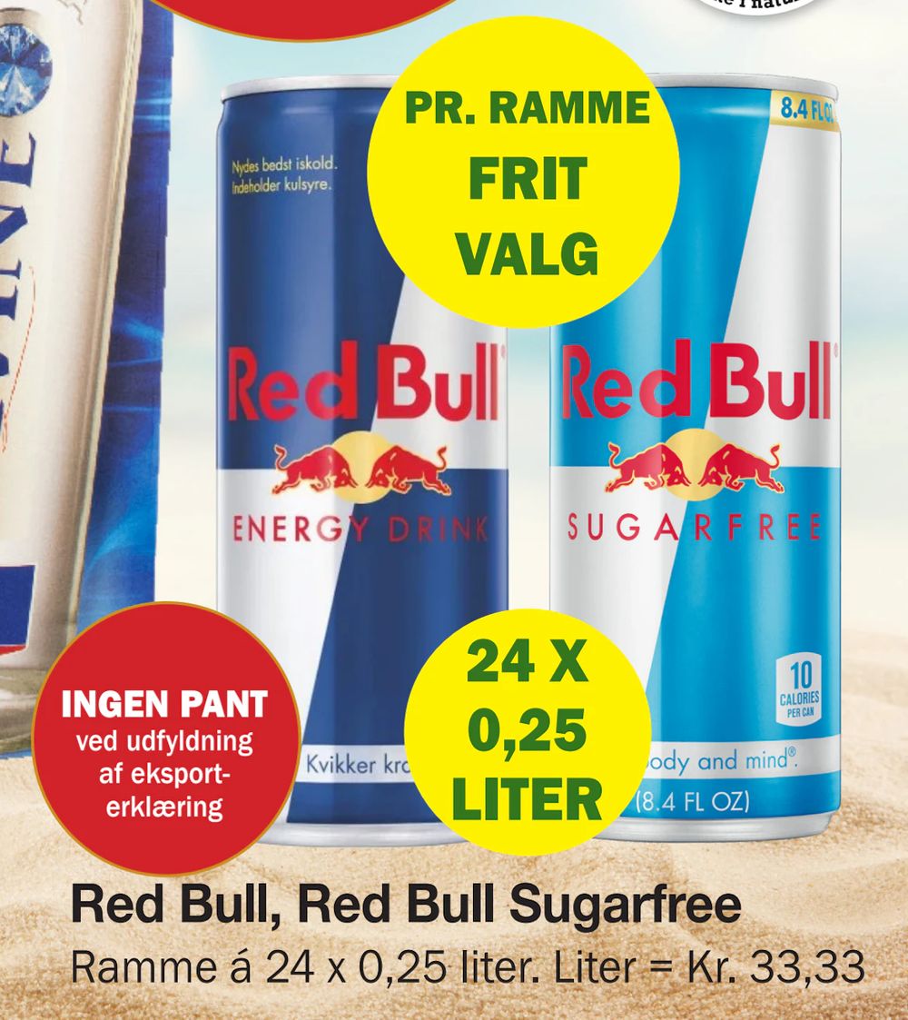 Tilbud på Red Bull, Red Bull Sugarfree fra Købmandsgården til 199,95 kr.