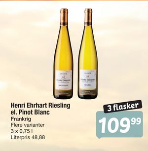 Henri Ehrhart Riesling el. Pinot Blanc