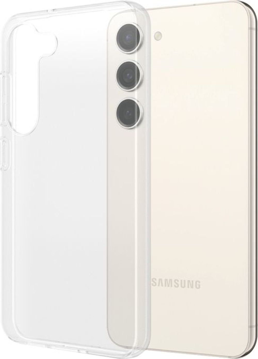 Tilbud på SAFE. by PanzerGlass - Bagsidecover til mobiltelefon - selvhelbredende TPU - gennemsigtig - for Samsung Galaxy S23 fra ComputerSalg til 81 kr.