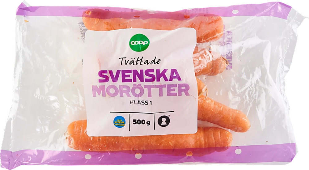 Erbjudanden på Morötter i påse (Sverige/Coop) från Coop X:-TRA för 5,90 kr