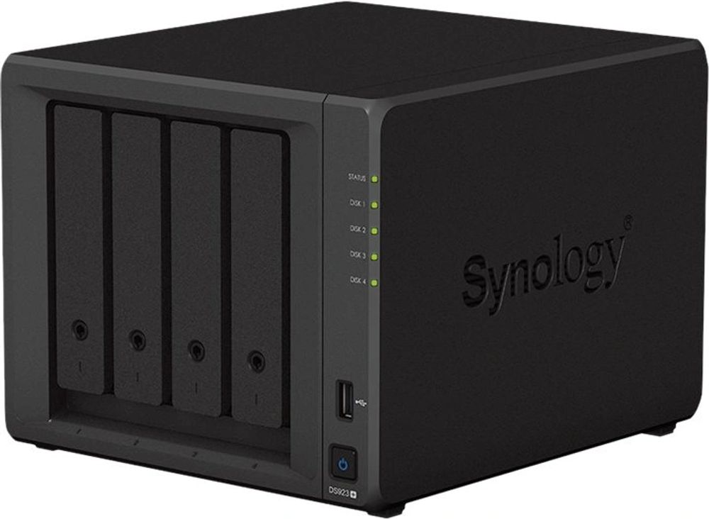 Tilbud på Synology Disk Station DS923+ - NAS-server - 4 bays - SATA 6Gb/s / eSATA - RAID RAID 0, 1, JBOD, 5, 6, 10 - RAM 4 GB - Gigabit Ethernet - iSCSI support fra ComputerSalg til 4.838 kr.