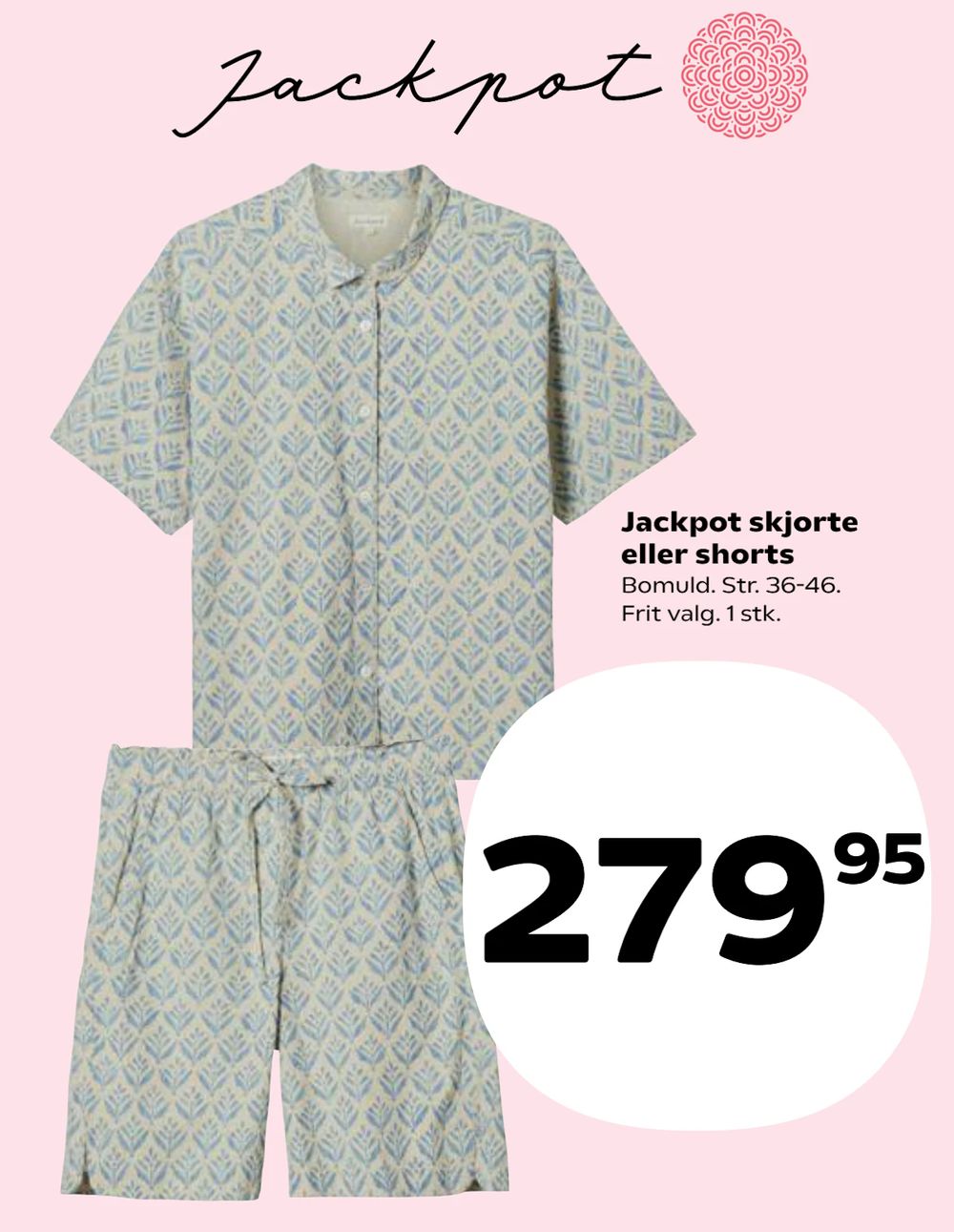 Tilbud på Jackpot skjorte eller shorts fra Kvickly til 279,95 kr.