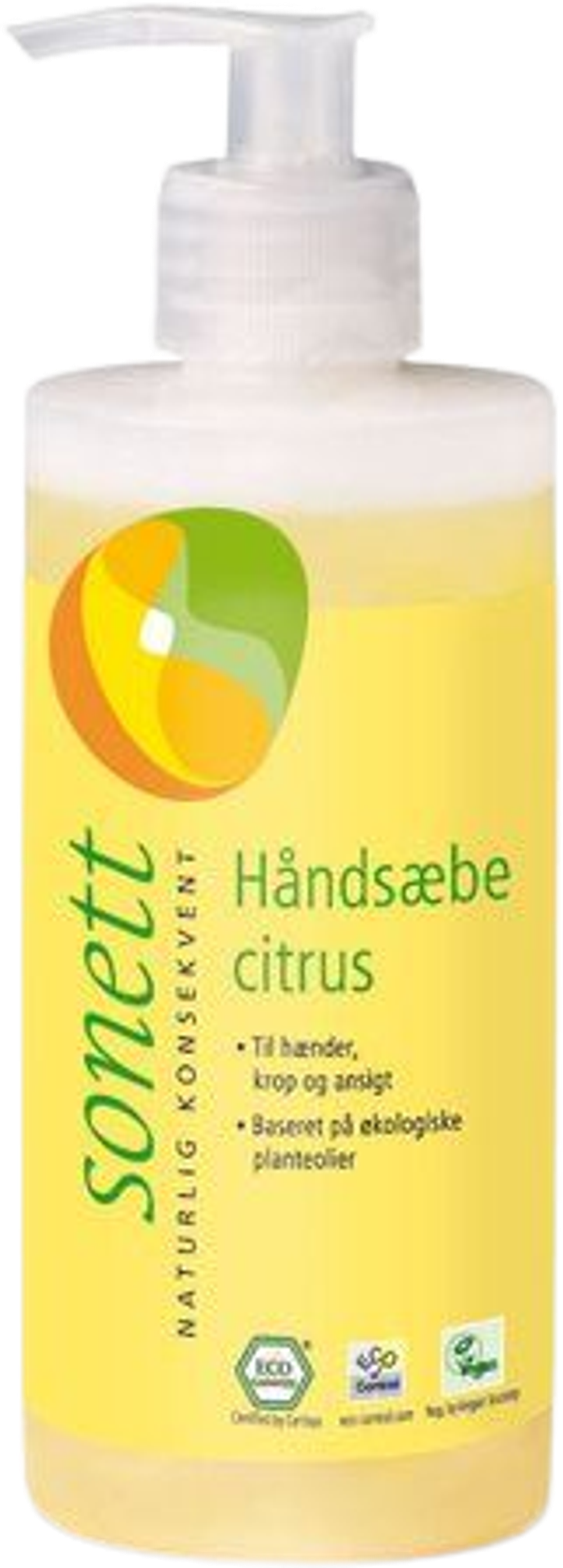 Tilbud på Håndsæbe citrus (Sonett) fra Helsam til 45 kr.