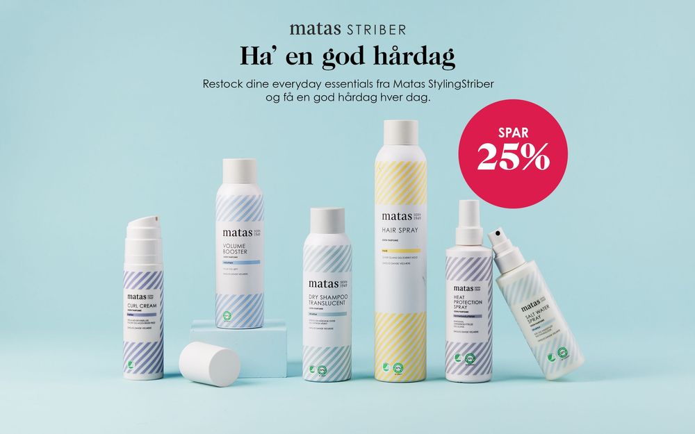 Tilbud på alle Matas StylingStriber (Matas Striber) fra Matas til 40,95 kr.