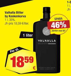 Valhalla Bitter by Koskenkorva