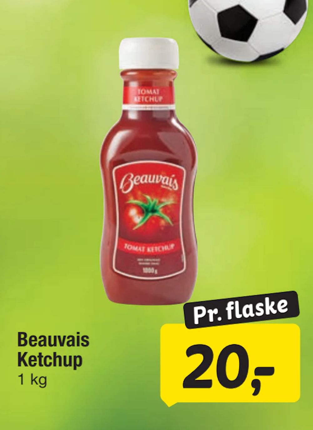 Tilbud på Beauvais Ketchup fra fakta Tyskland til 20 kr.