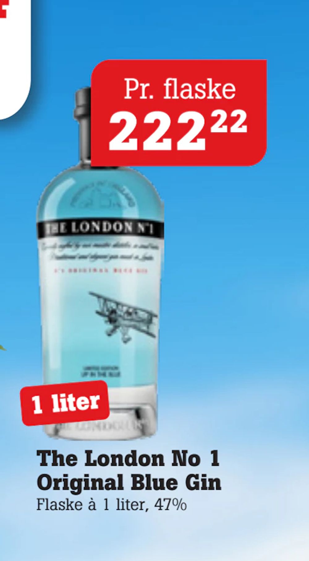 Tilbud på The London No 1 Original Blue Gin fra Poetzsch Padborg til 222,22 kr.