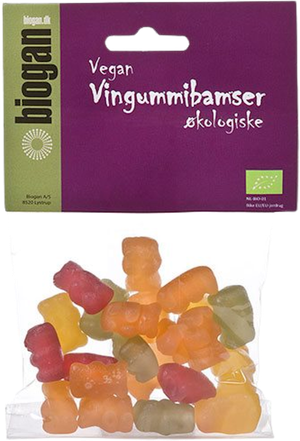 Vingummibamser gelantinefri Øko (Biogan)