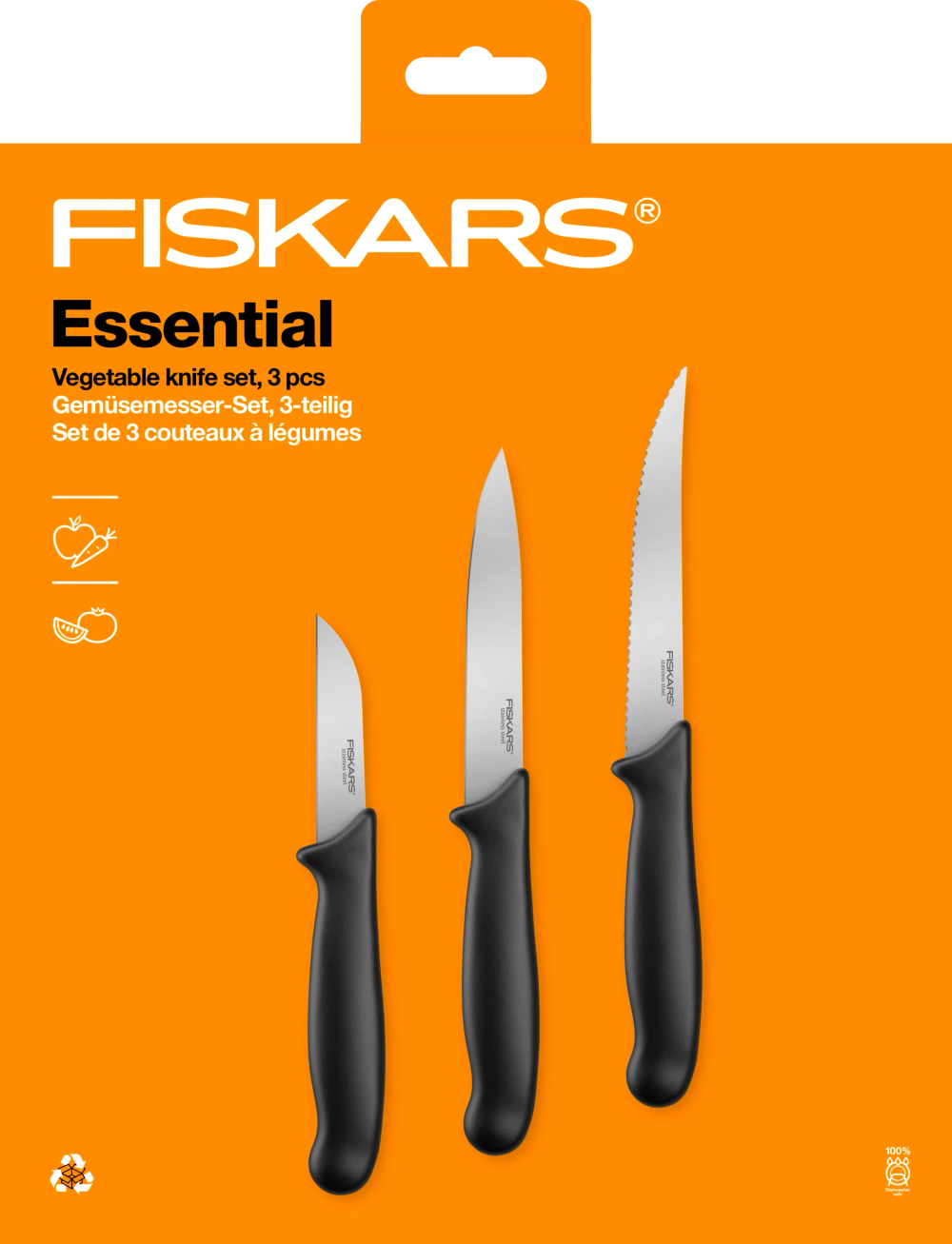 Erbjudanden på Knivset 3-pack (Fiskars) från ICA Maxi Stormarknad för 99 kr