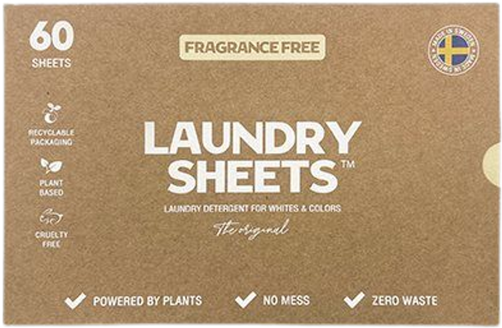 Tilbud på Fragrance Free (Laundry Sheets) fra Helsam til 107,95 kr.