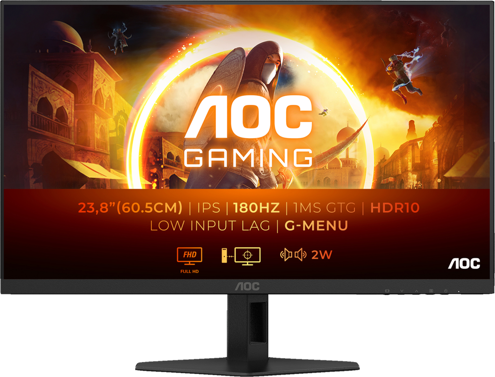 Tilbud på AOC 24G4XE 24" gaming-skærm fra Elgiganten til 999 kr.