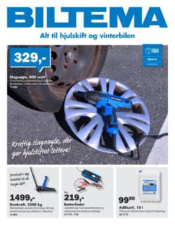 Biltema Alt til hjulskift og vinterbilen U41