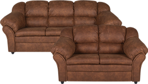 Chalton 2+3 Pers. Sofa, Cognac