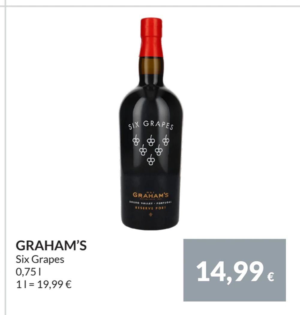 Erbjudanden på GRAHAM’S från Nielsen Scan-Shop för 14,99 €