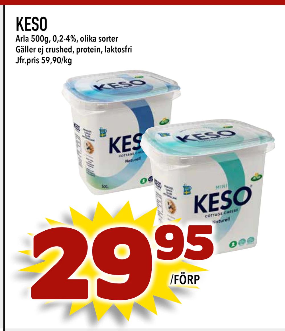 Erbjudanden på KESO från Nelins för 29,95 kr