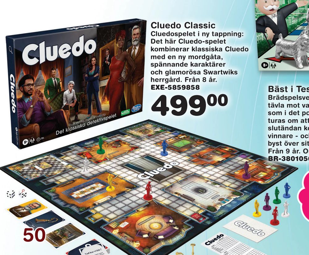 Erbjudanden på Cluedo Classic från Lekextra för 499 kr