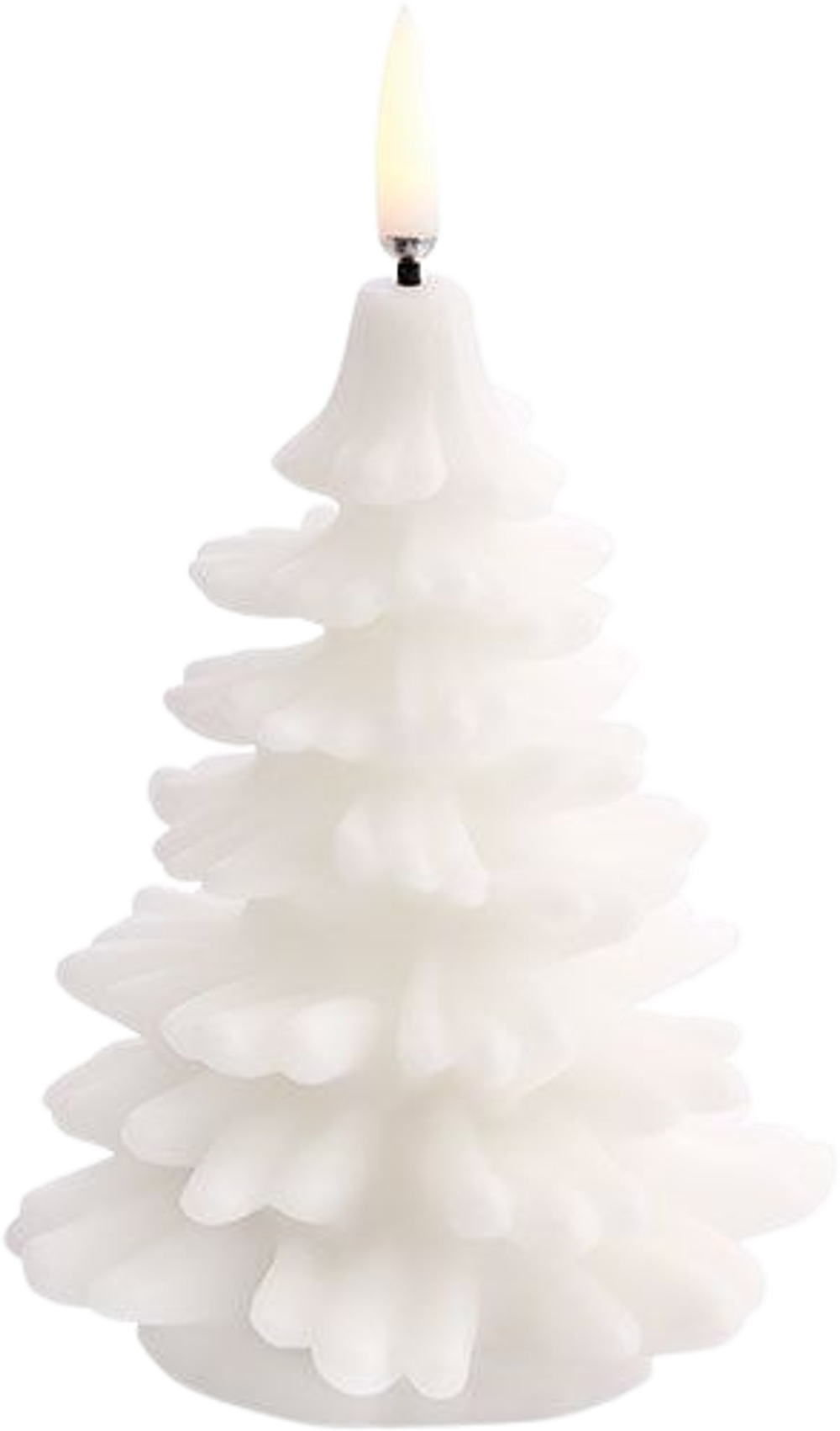 Tilbud på LED candle Christmas tree, NW, Smooth, 9x12 cm Nordic white (Uyuni lighting) fra Helsam til 213 kr.