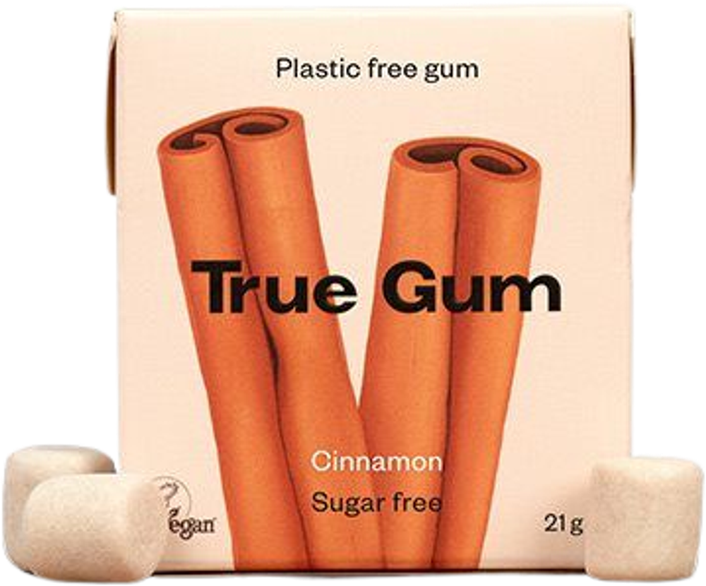 Tilbud på Tyggegummi Kanel (True Gum) fra Helsam til 17,95 kr.