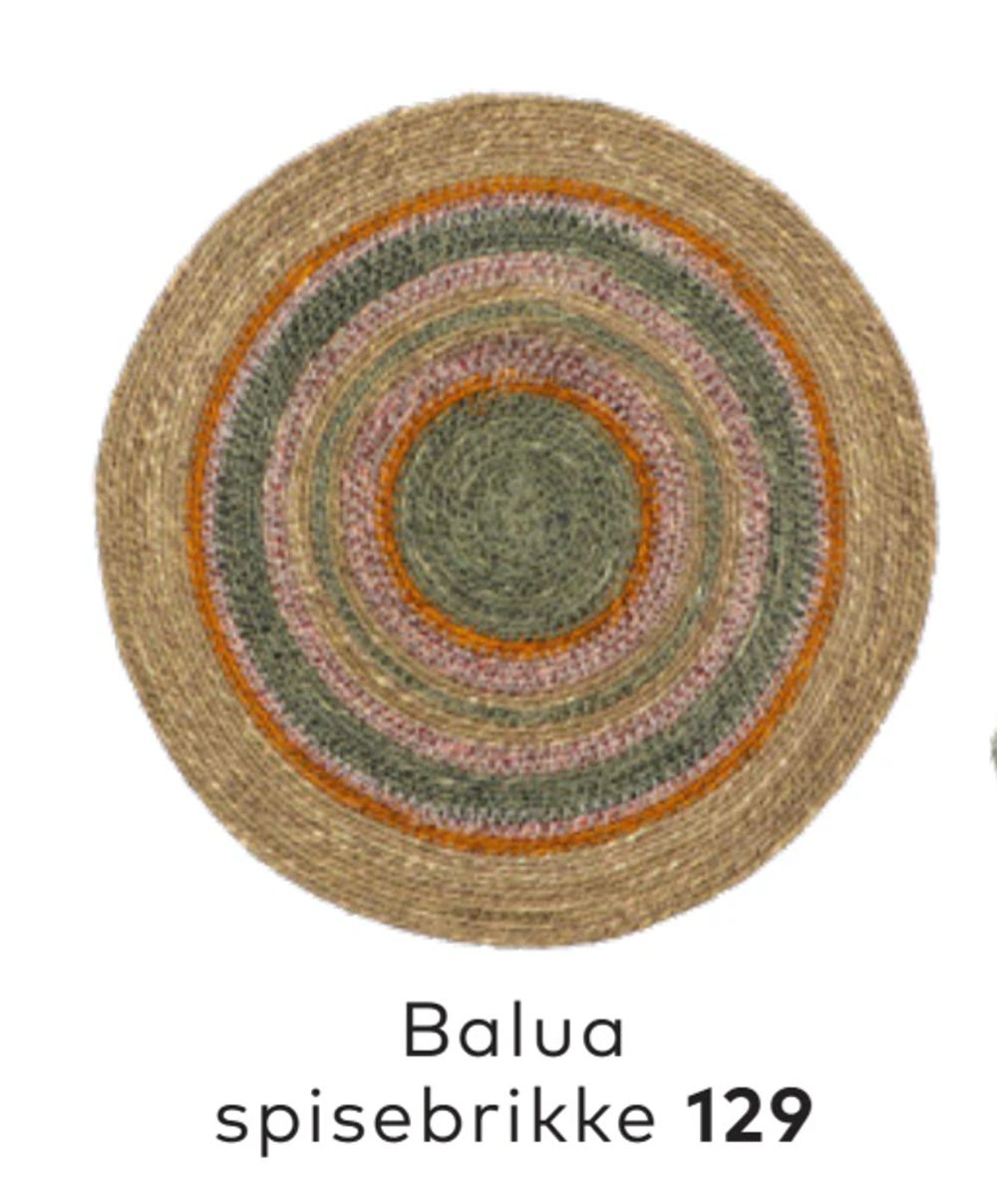 Tilbud på Balua spisebrikke fra Skeidar til 129 kr