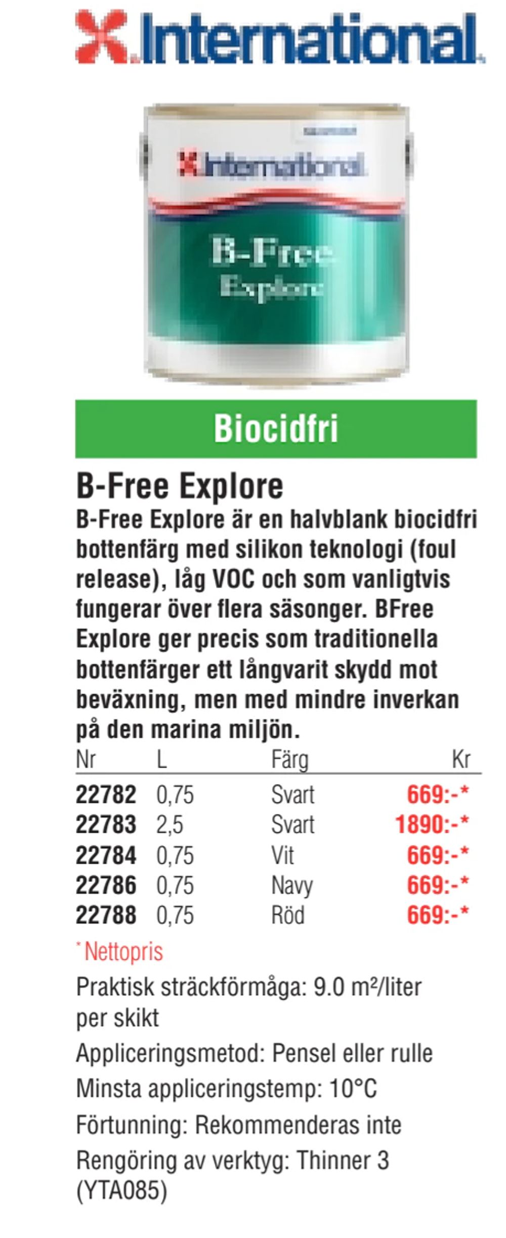 Erbjudanden på B-Free Explore från Erlandsons Brygga för 669 kr