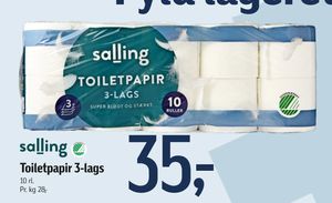 Toiletpapir 3-lags