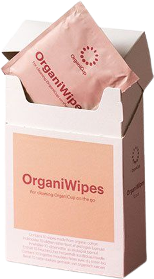 OrganiWipes indh. 10 stk. (OrganiCup)