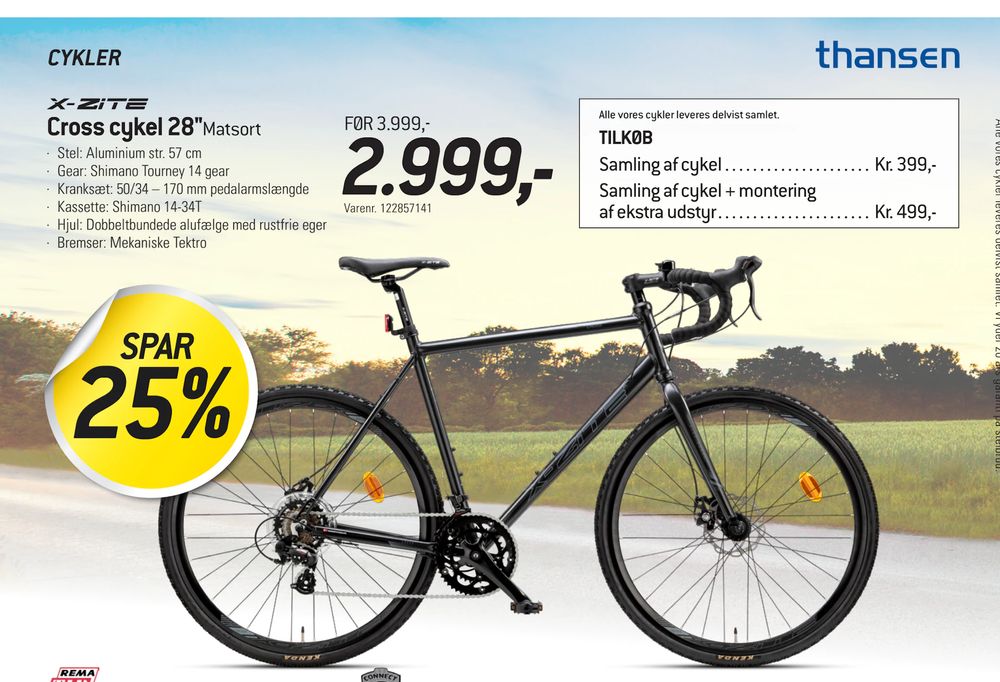Tilbud på Cross cykel 28" fra thansen til 2.999 kr.