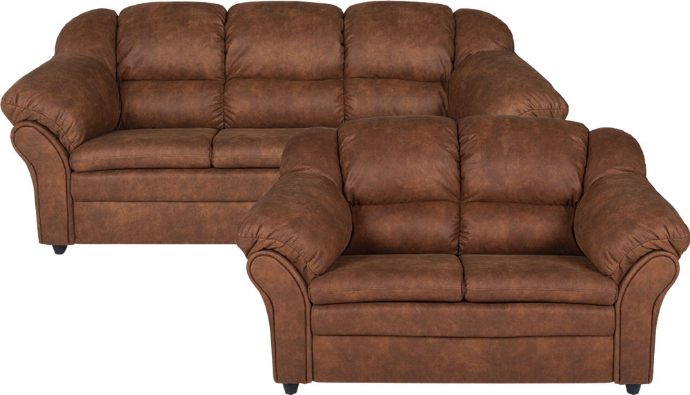 Tilbud på Chalton 2+3 Pers. Sofa, Cognac fra My Home Møbler til 5.999 kr.