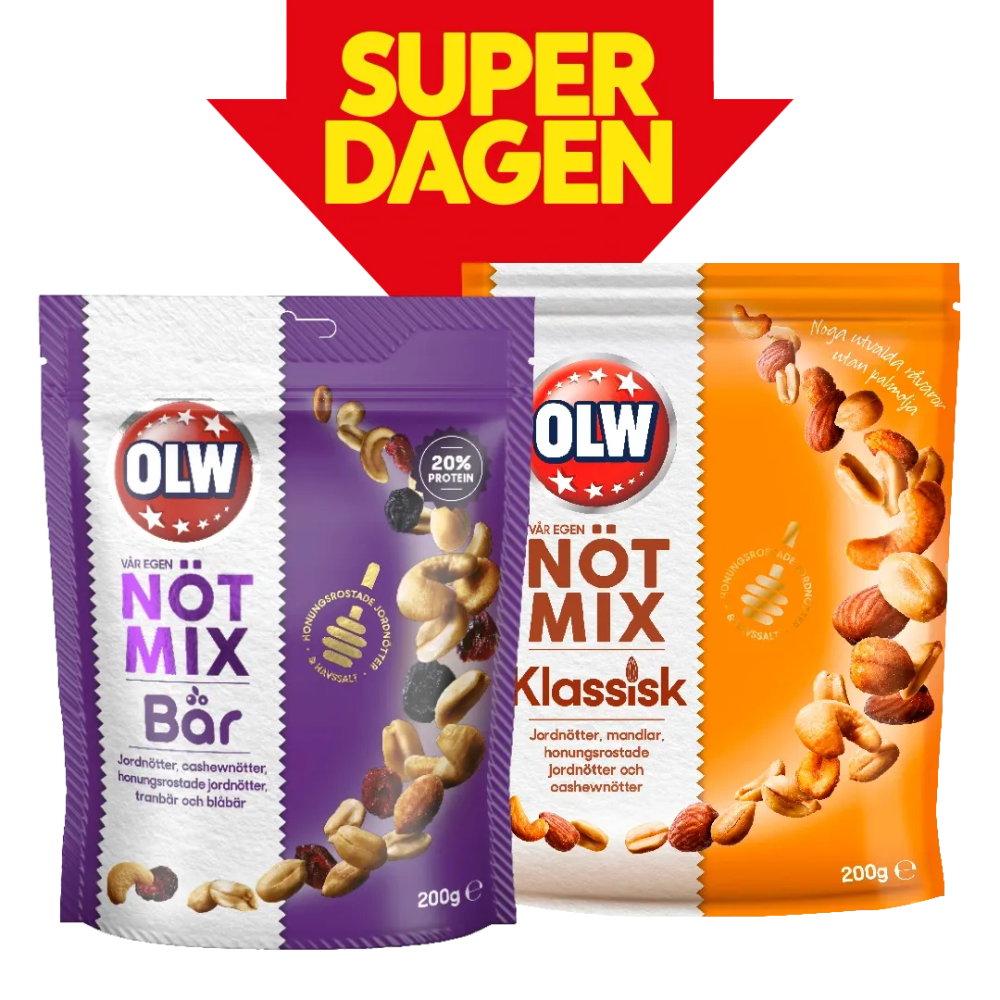 Erbjudanden på Nötmix (OLW) från ICA Supermarket för 20 kr