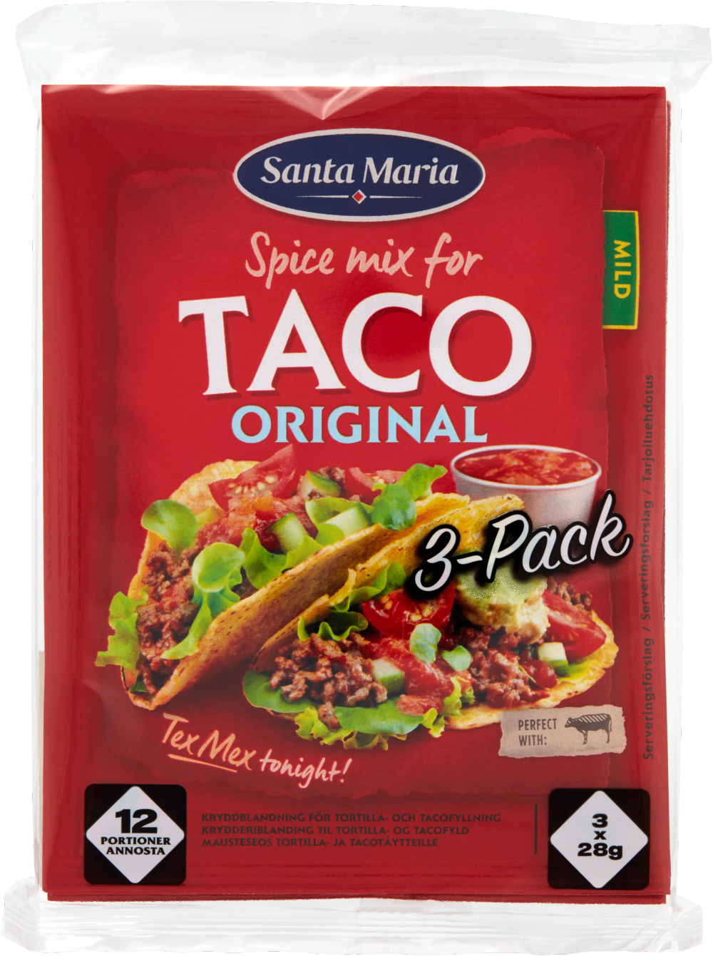 Erbjudanden på Taco kryddmix 3-pack (Santa Maria) från ICA Nära för 29 kr