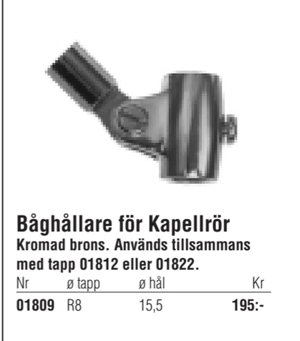 Erbjudanden på Båghållare för Kapellrör från Erlandsons Brygga för 195 kr