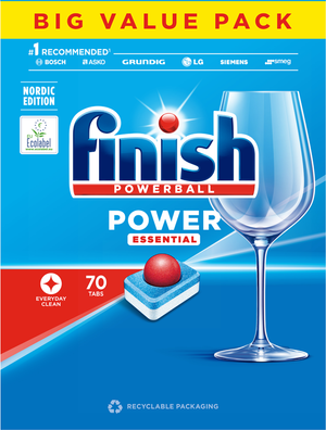 Finish Power Essential Opvasketabs